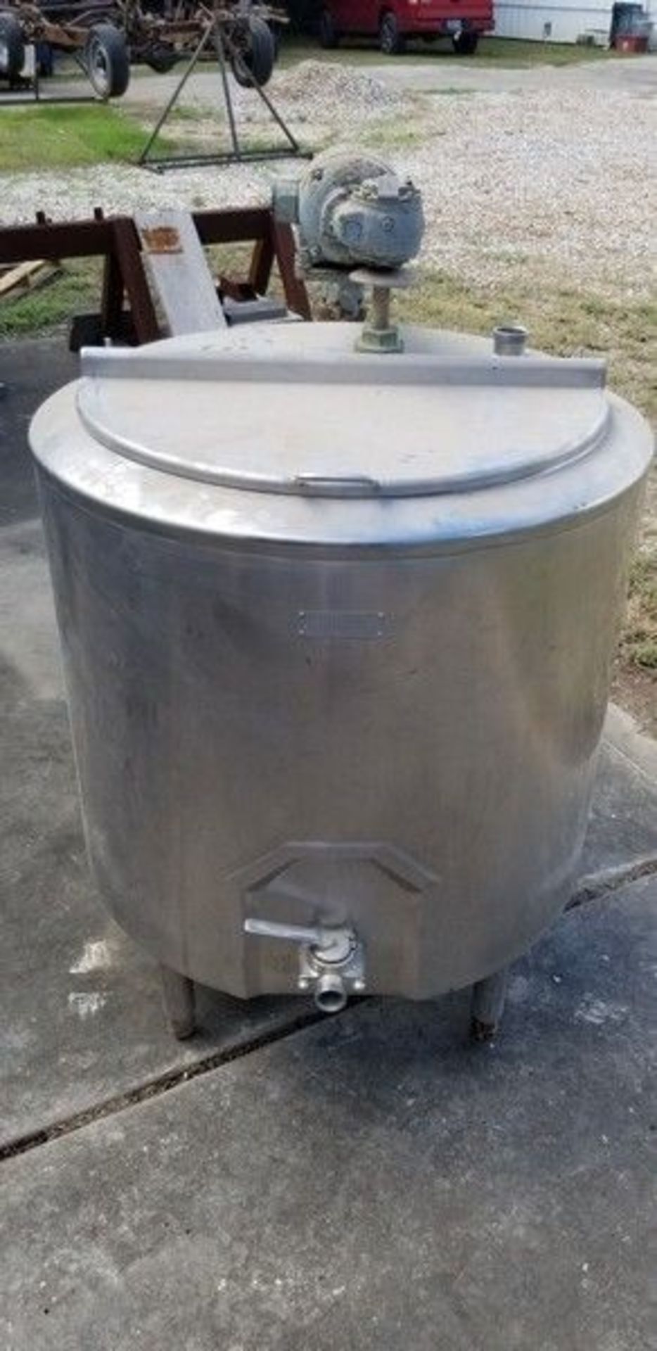 Damrow 100 Gal. S/S Tank, M/N 100-GA, S/N 951121, Type V-H, with S/S Hinge Lids, with Top Mounted - Image 4 of 6