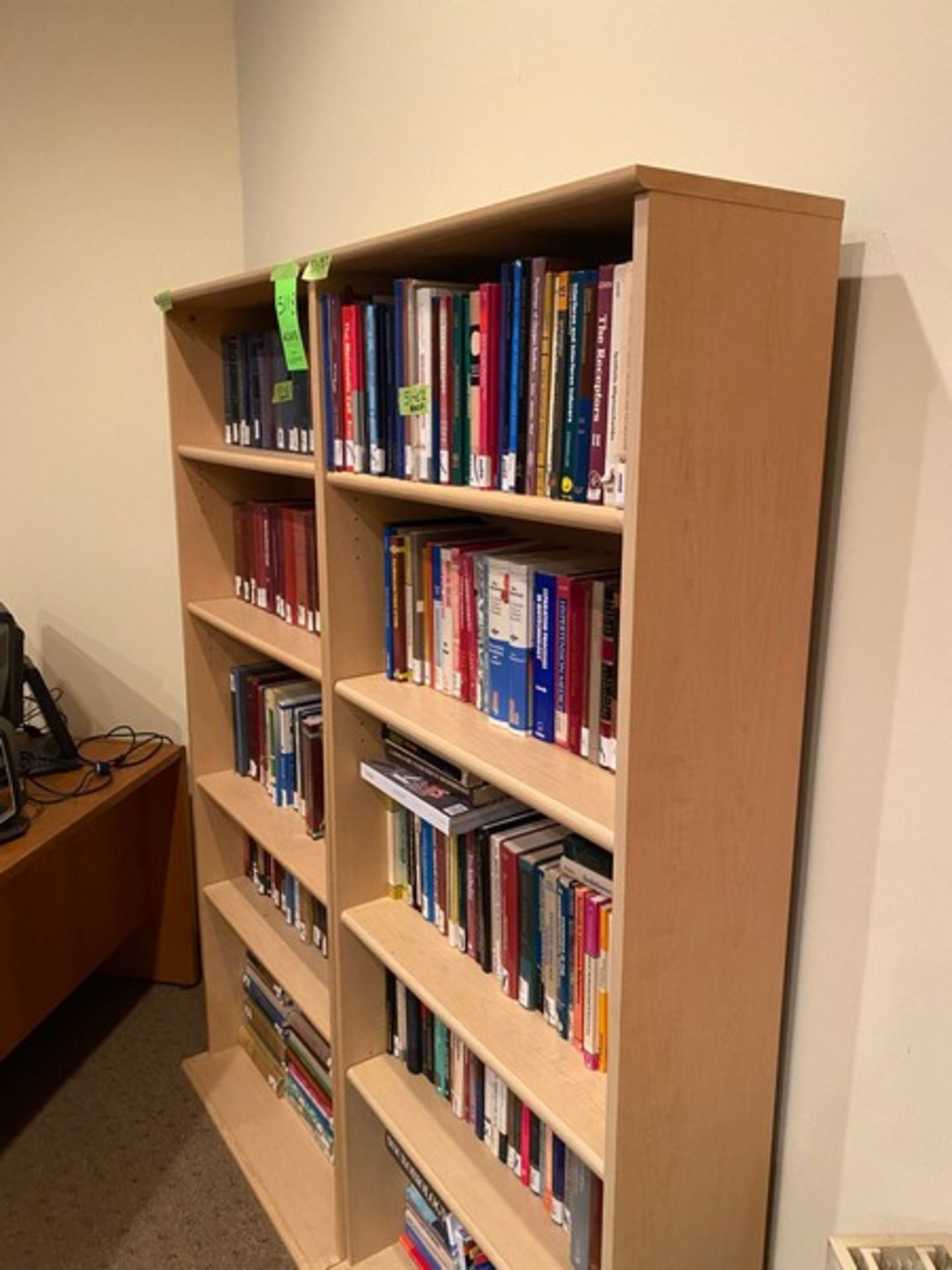 4 (four) wooden bookshelves: 2 units sized 30"Wx11"Dx73"H, 1 unit sized 36"Wx12"Dx84"H, 1 unit sized - Image 8 of 10