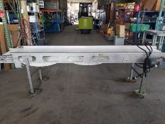 S/S Food Grade Plastic Belt Conveyor, 18" Wide x 112" Long x 32" High (Loading Fee $200)