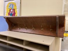 11 Miscellaneous office and house storage solutions. Small shelves/cubbies / shelf with coat hooks /