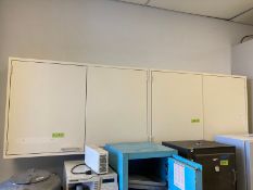 4 Lab Base cabinets & 9 ft Stone Lab Top with Sink: tabletop 100"Lx30"W; sink 17"Lx14"W / cabinets