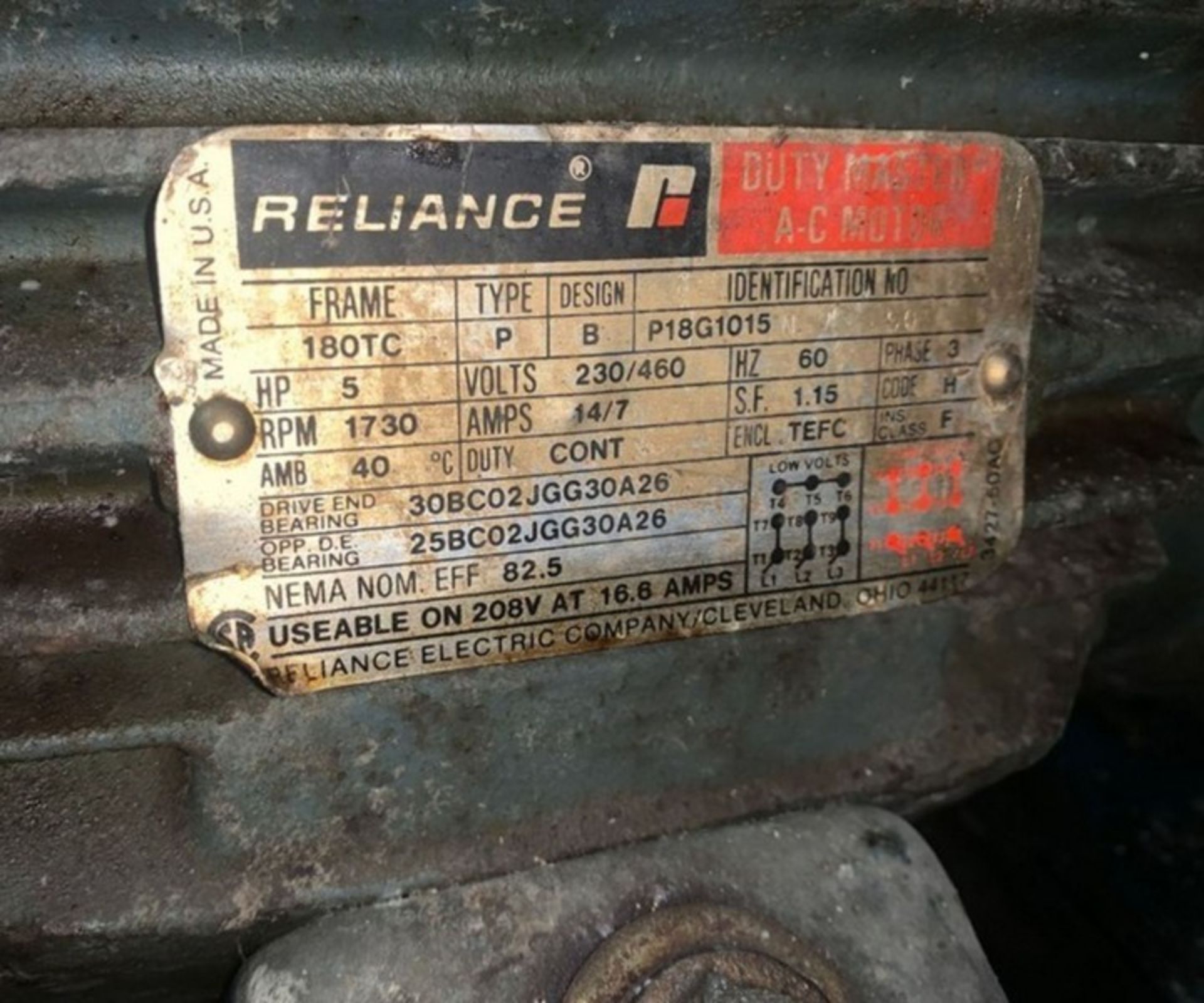 Rotary Positive Displacement Pump with Relief Valve, 5HP with Gear box and chain drive reducer. ( - Image 6 of 6