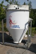 Lucky Country Aprox. 400 Gal. Bottom Powder Bin on S/S Frame, Aprox. 65" x 45" (Loading / Handlng