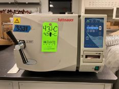 Tuttnauer AutoClave with printer EZ-9, model #2340EA, 120V, cleaned + reconditioned with new