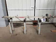 Dorner 8" Wide x 96" Long x 38" Height Plastic Belt Conveyor, 1/2 hp Motor, Volt 230/460 V, 3-Phase,