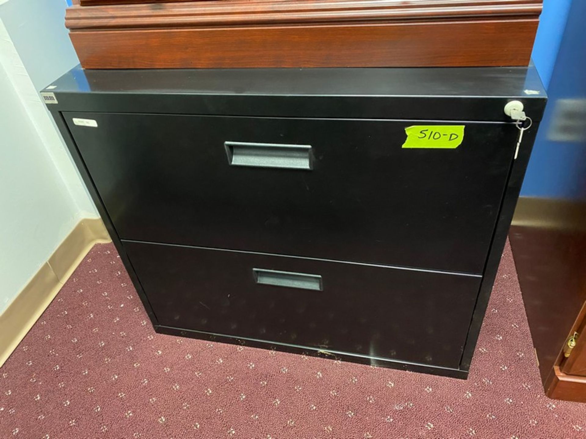 Two (2) matching 2-drawer lateral filing cabinets with keys. 30"W x 18"D x 26.5"H (Elevator Handling - Image 2 of 4