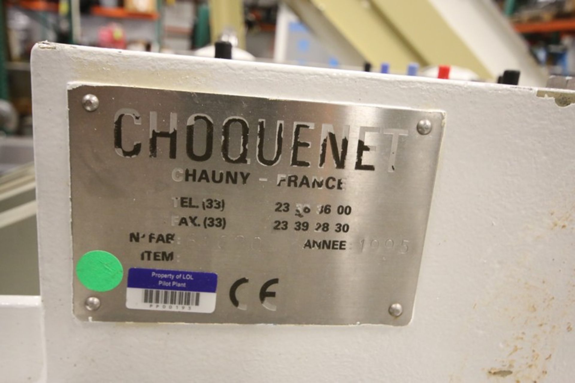 Choquenet 50" H Filter Press, Ref. No. Tirtiaux,  Aff: No. WMB1 2000 USA, Ref: No. 81620, with (6) - Image 6 of 7