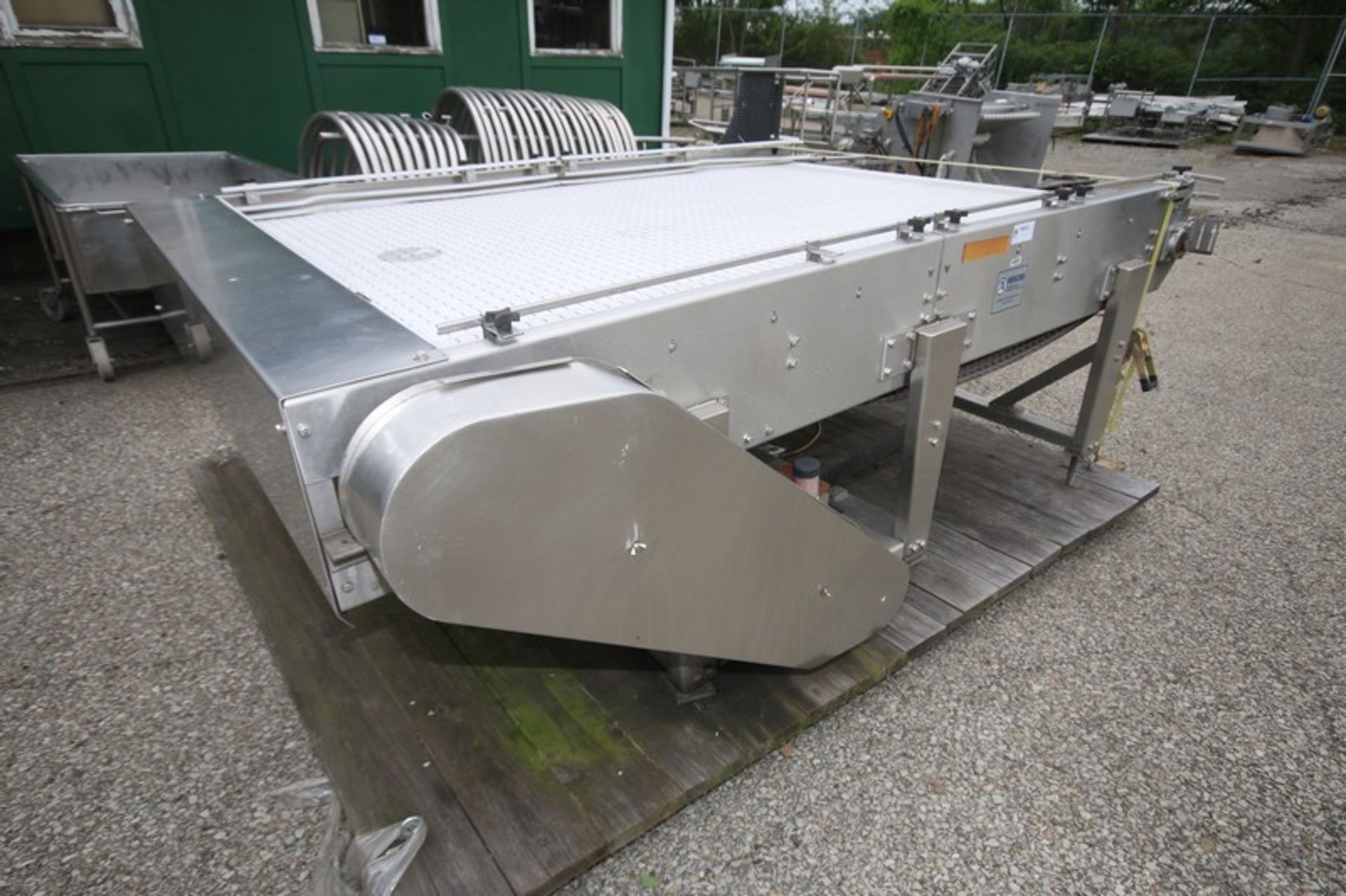 Nercon Aprox. 10' L x 6' W x 40" H S/S Conveyor Accumulation Table, with Rex Type Plastic Belt, with - Image 4 of 7