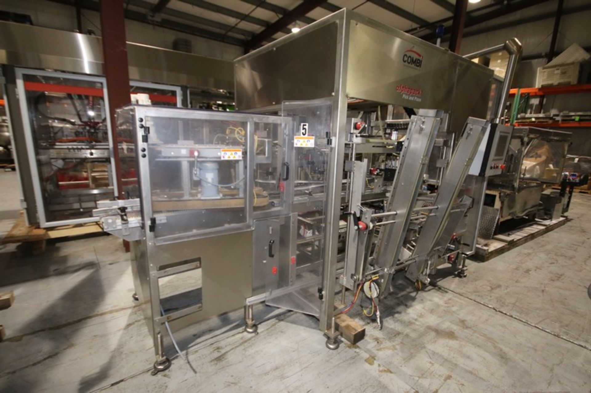 2019 Combi S/S Alphapack Pick & Place Case Packer, Model SPP, SN SPP550768, with Bradley Compact