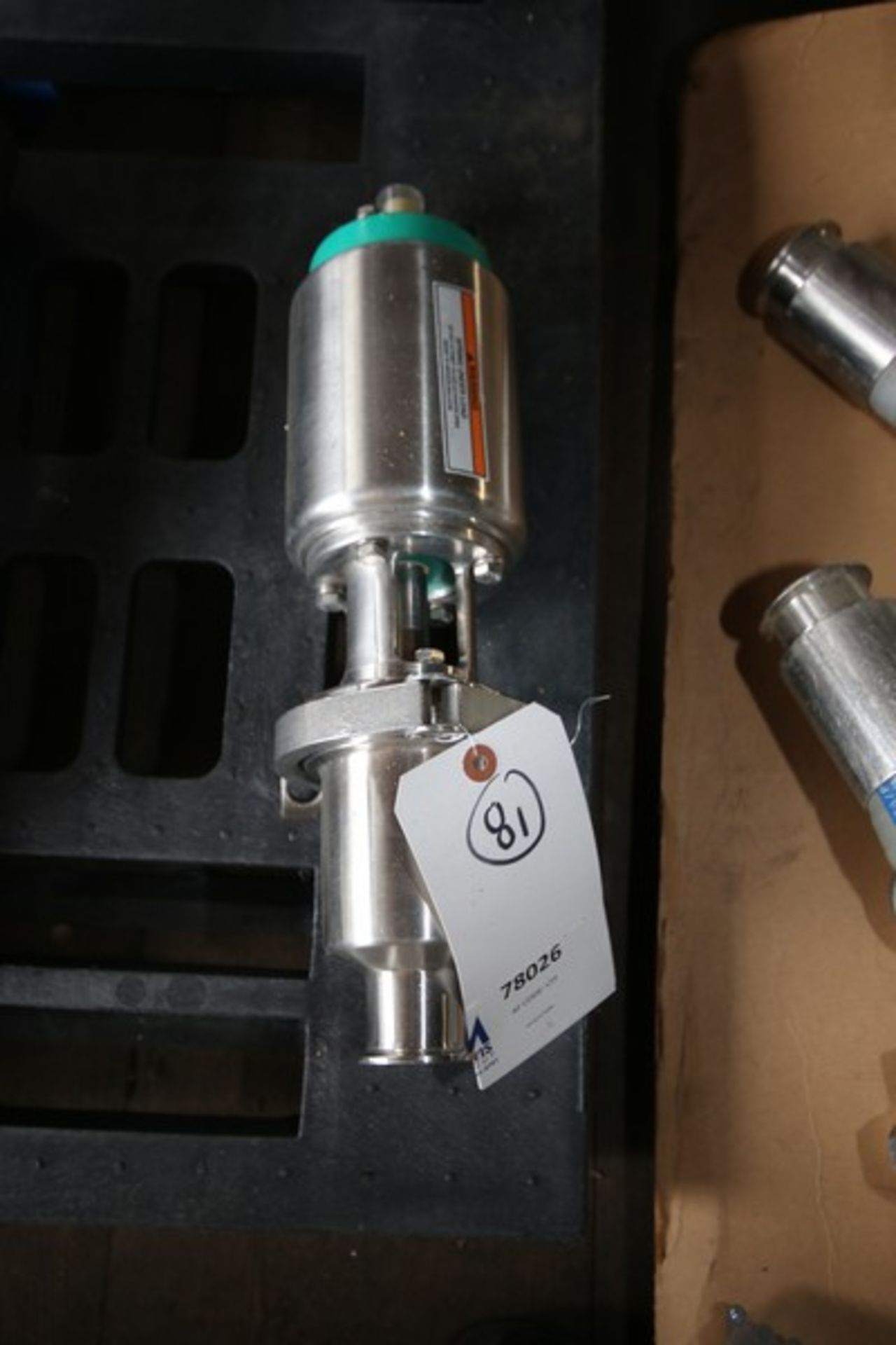 Tri Clover 1.5" 2- Way Clamp Type S/S Air Valve(INV#78026)(Located @ the MDG Showroom -