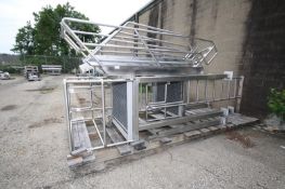 Lot of (2) S/S Operator's Platforms, (1) 55" L x 42" W x 7' H & 64' L x 42" W x 8' H, with S/S