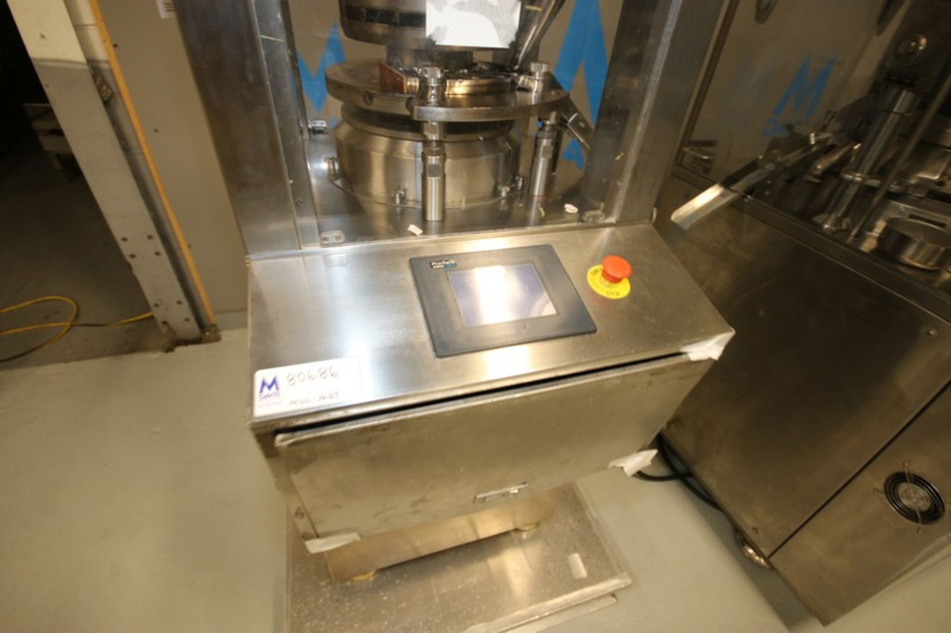 Vanguard 16-Station Tablet Press, with Pro-Face Digital Display, with (2) S/S Hoppers, Mounted on - Image 9 of 12