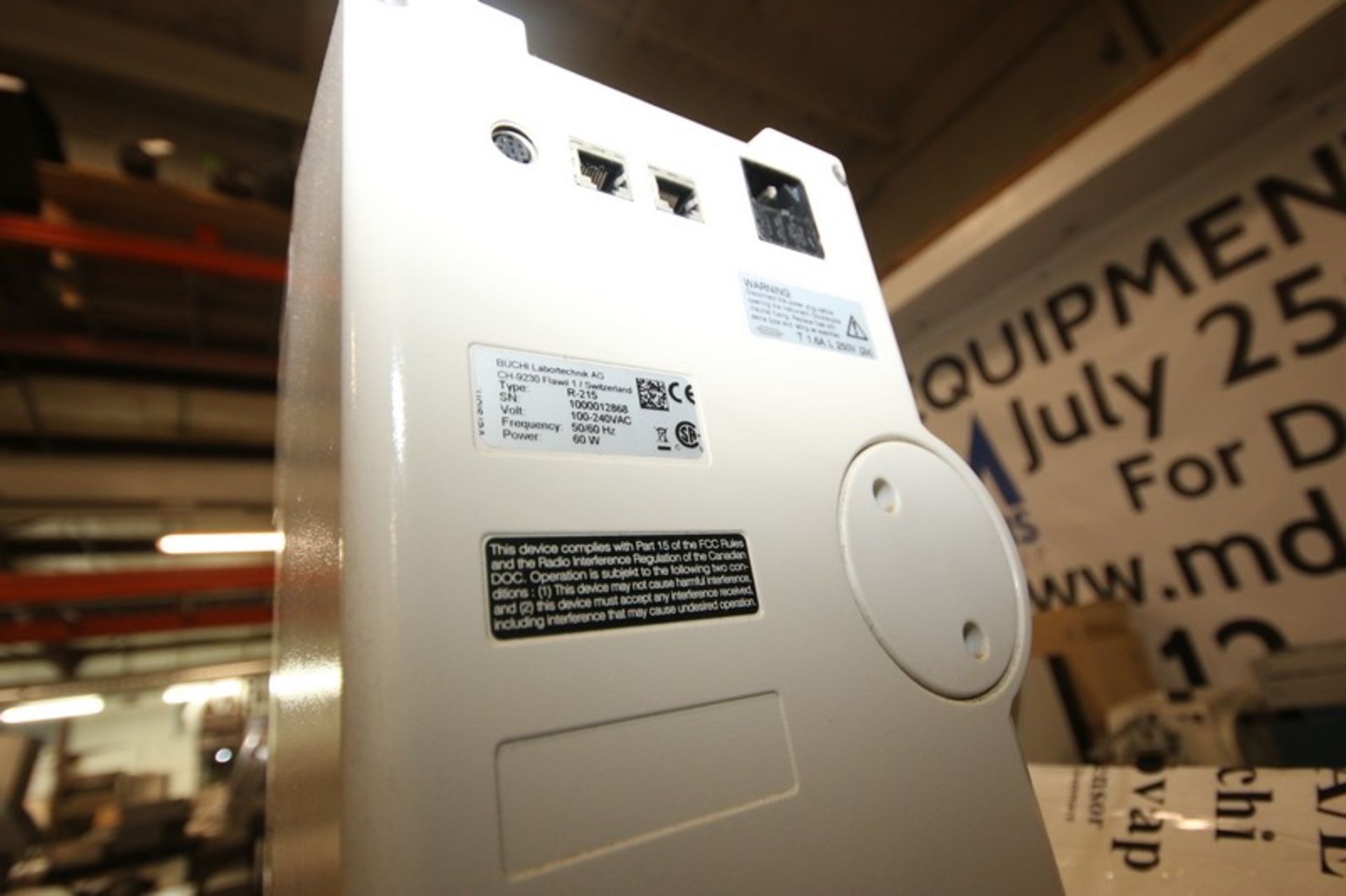 Buchi Rotavapor R-215 System, Type R-215, S/N 1000012868, 100-240 Volts, with Buchi Heating Bath B- - Image 6 of 9