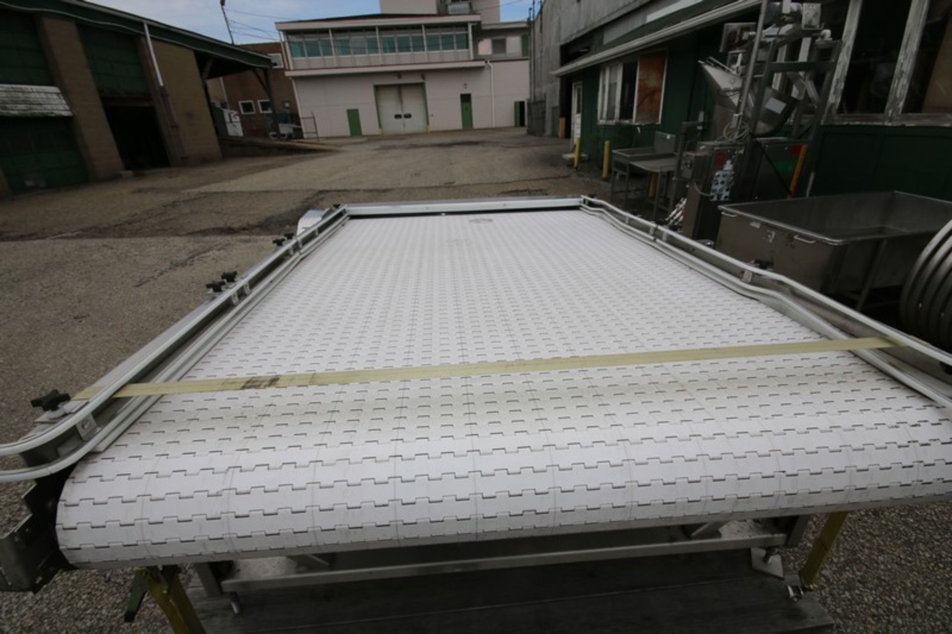 Nercon Aprox. 10' L x 6' W x 40" H S/S Conveyor Accumulation Table, with Rex Type Plastic Belt, with - Image 5 of 7