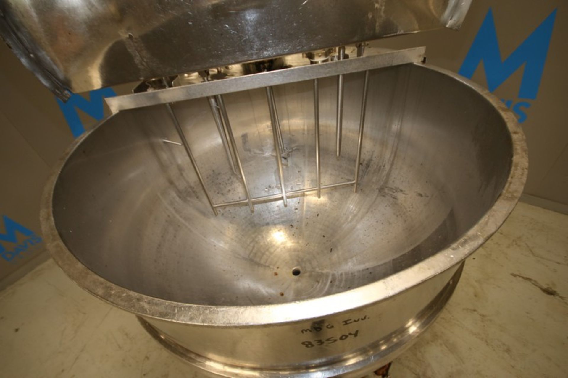 Groen 200 Gal Steam Jacketed S/S Kettle,  Model N-200, SN 31635-2, 316 S/S, with Hinged Lid, 2" - Image 2 of 8