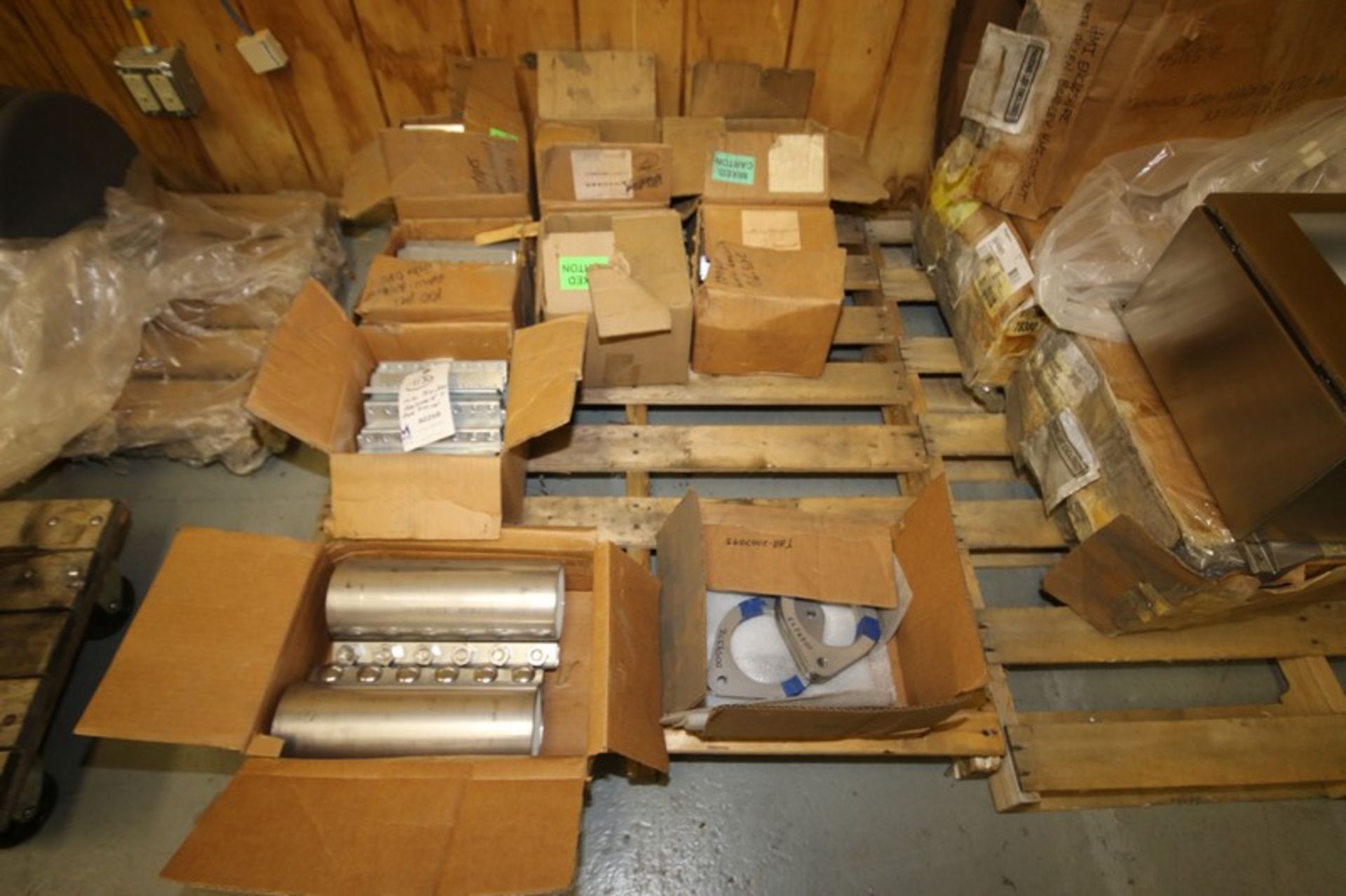 Pallet of Assorted Morris Pipe Couplers, Flanges & Brackets (INV#80268)(Located @ the MDG Auction