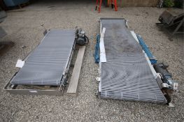 Lot of (2) Sections of 9' L & 5' L x 30" W S/S Belt Conveyors with Baldor .5 & .33 hp / 1725 rpm