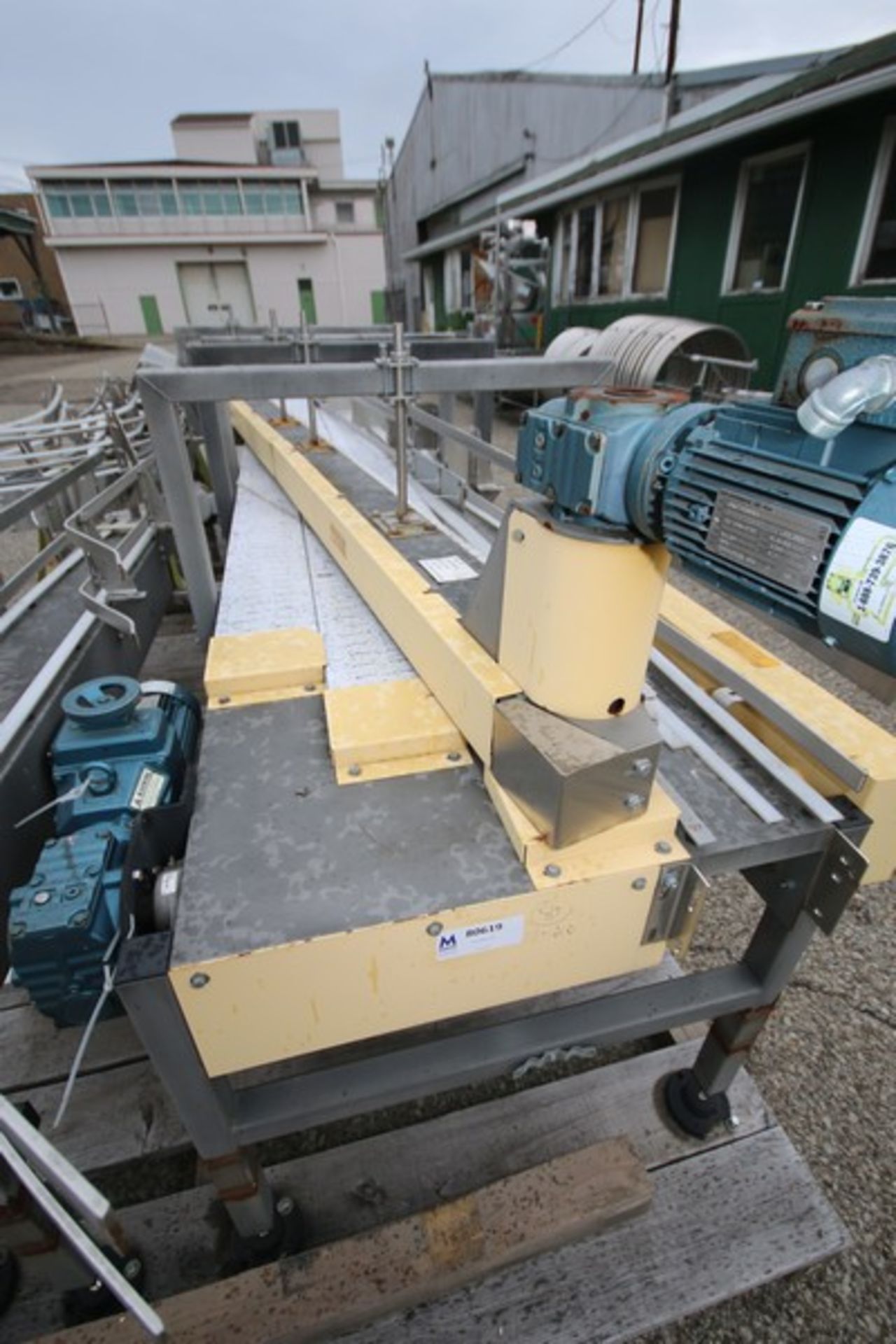 Century / Simplimatic 15" L x 22" W x 32" H Single File Conveyor with Plastic Rex Type Belt, SEW - Image 2 of 5