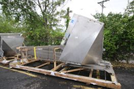 Aprox. 18' L Elevated S/S Cap Hopper,With 50" W x 6' L x 5' D Hopper, Conveyor with 4" Flights,