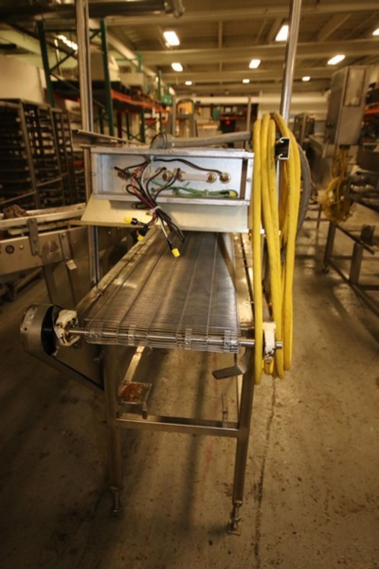 11' 6" L x 20" W x 36" H Power Belt Conveyor with 14" W S/S Belt & (2) Top Mounted Heaters, (Note: - Image 2 of 3