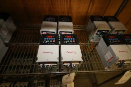 Lot of (4) Allen Bradley .5 hp Power Flex 40 VFDs, Cat No. 22B-B2P3N104, 200-240V 3 Phase INV#