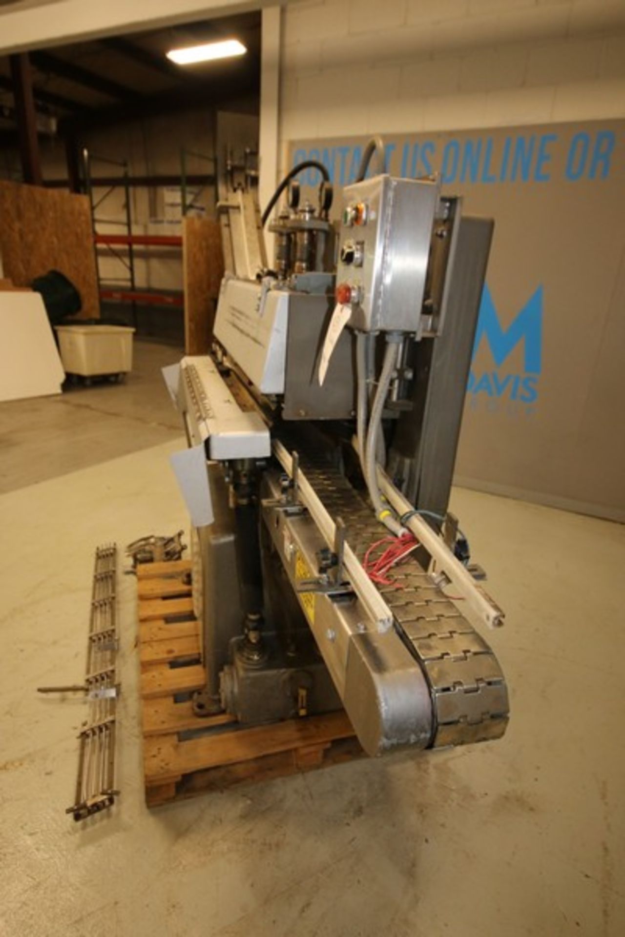 Diversified Capping In-Line Capper, Model 76-100, SN 76-221, with 4" W S/S Conveyor, Includes Feed - Image 7 of 8