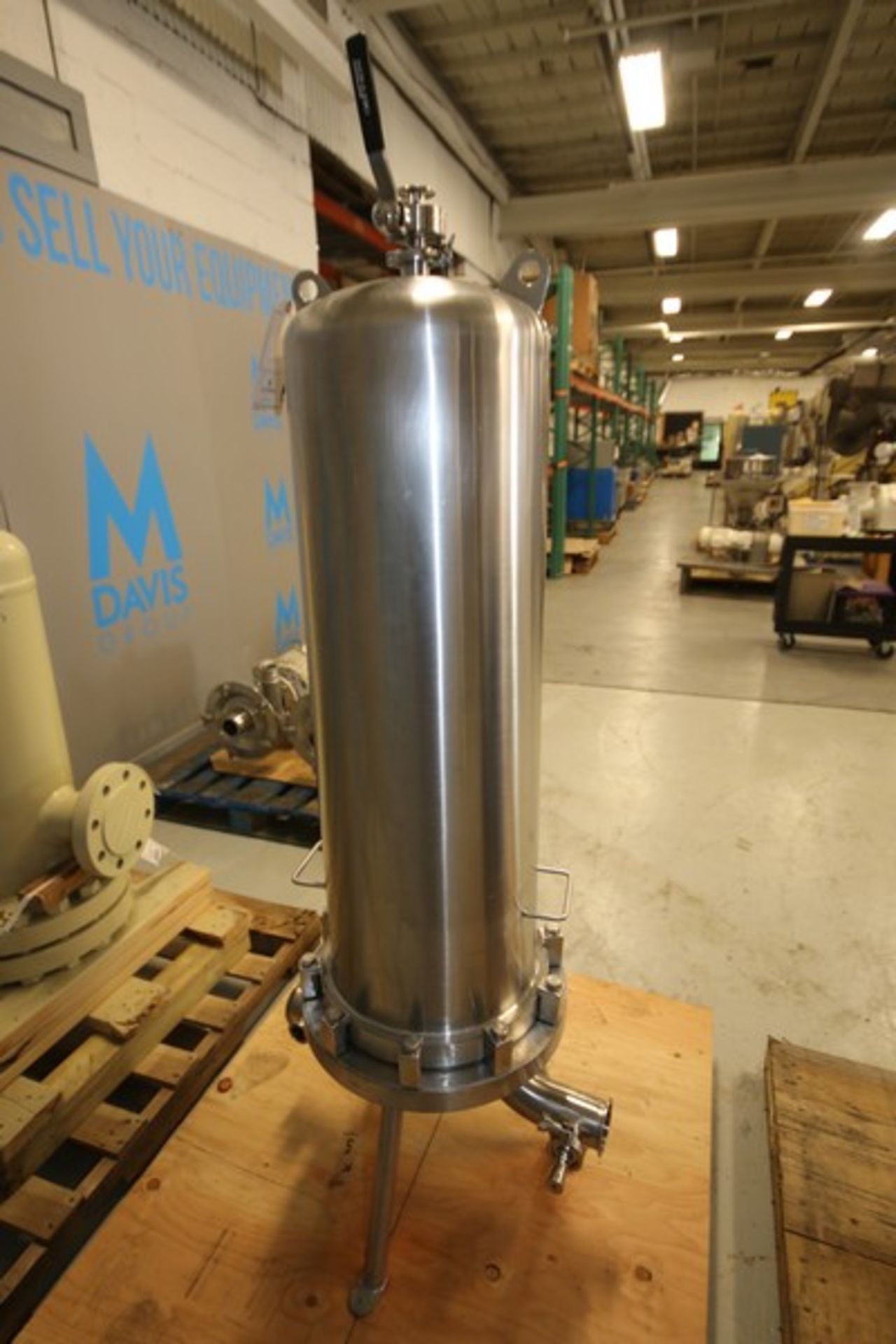 Allegheny Bradford Corp. 4' H x 14" W S/S Filter Housing, SN 13303-1-1-1, with 1.5" Clamp Type Top - Image 2 of 4