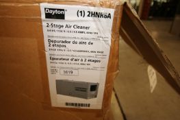 New In Box, Dayton 2-Stage Air Cleaner, Cat. No. 2HNR8A, 3/4 hp, 115V (INV#84681)(Located @ the