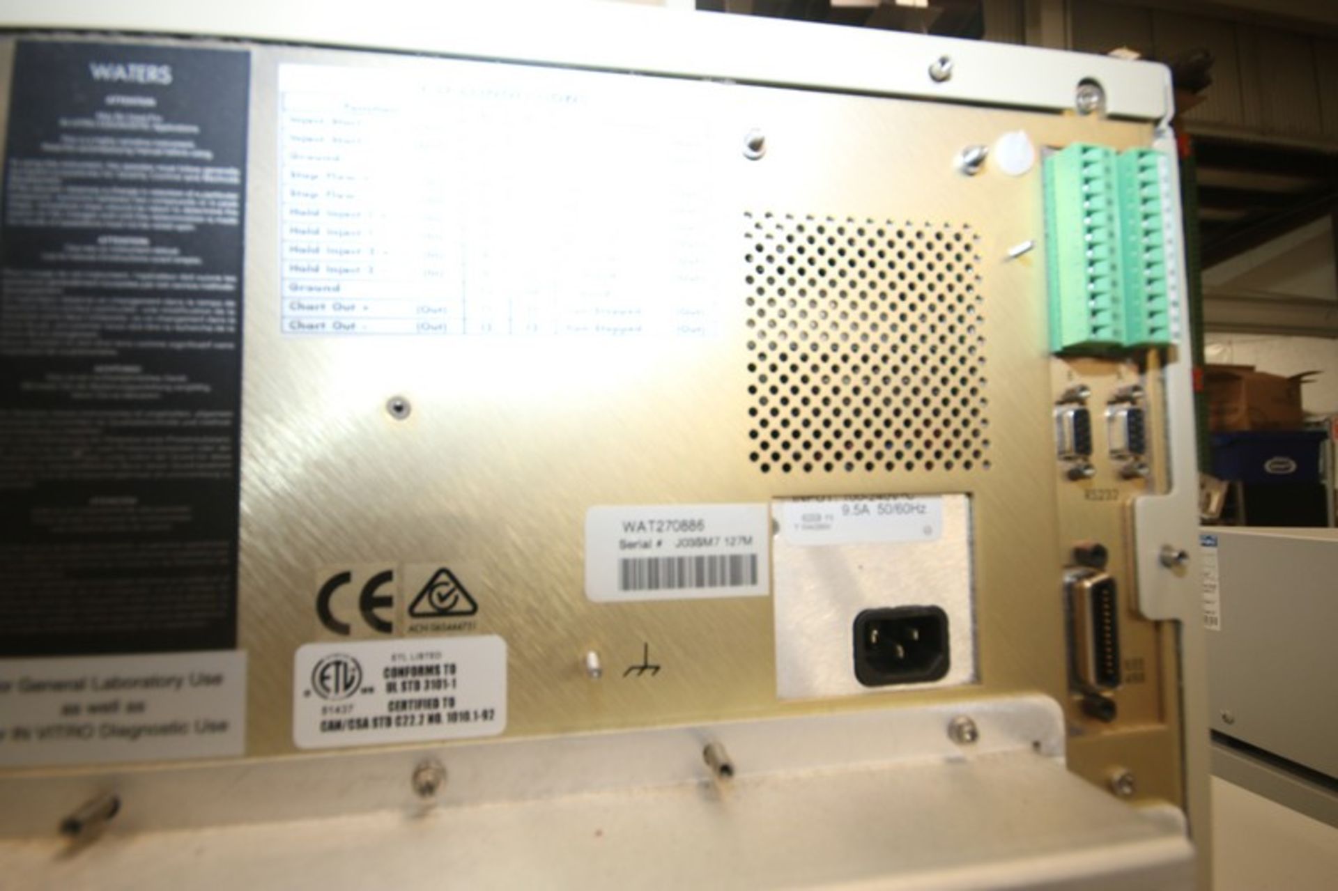 Alliance Waters 2695 HPLC System, S/N J03SM7 127M, with Separations Modules & Other Components, - Image 8 of 9