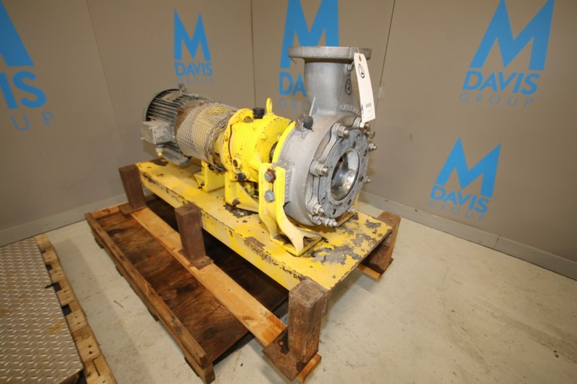 A.W Chesterton 15 hp/1750 rpm Centrifugal Pump, Size 4x6x10, SN 3340, with S/S Head, 230/460V 3