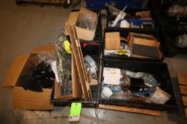 Pallet of Assorted Machine Parts, Includes Fan Parts, Control Boards, Blowers, Regulators, etc. (