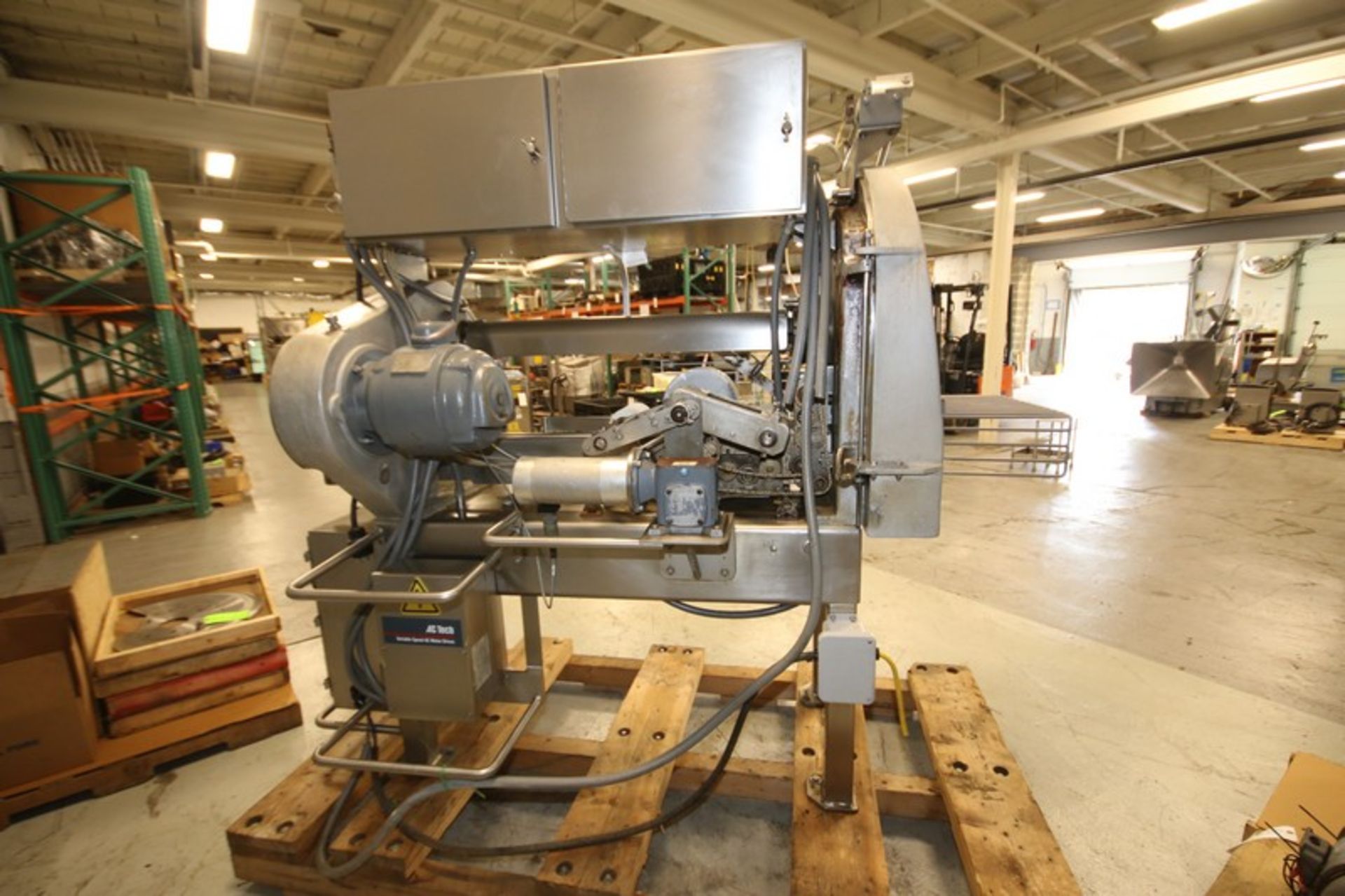 Cashin Continuous Feed Bacon Slicer, Model 3027,SN BS084, 11"W Conveyor, 5hp/1740 rpm Drive Motor, - Image 5 of 14