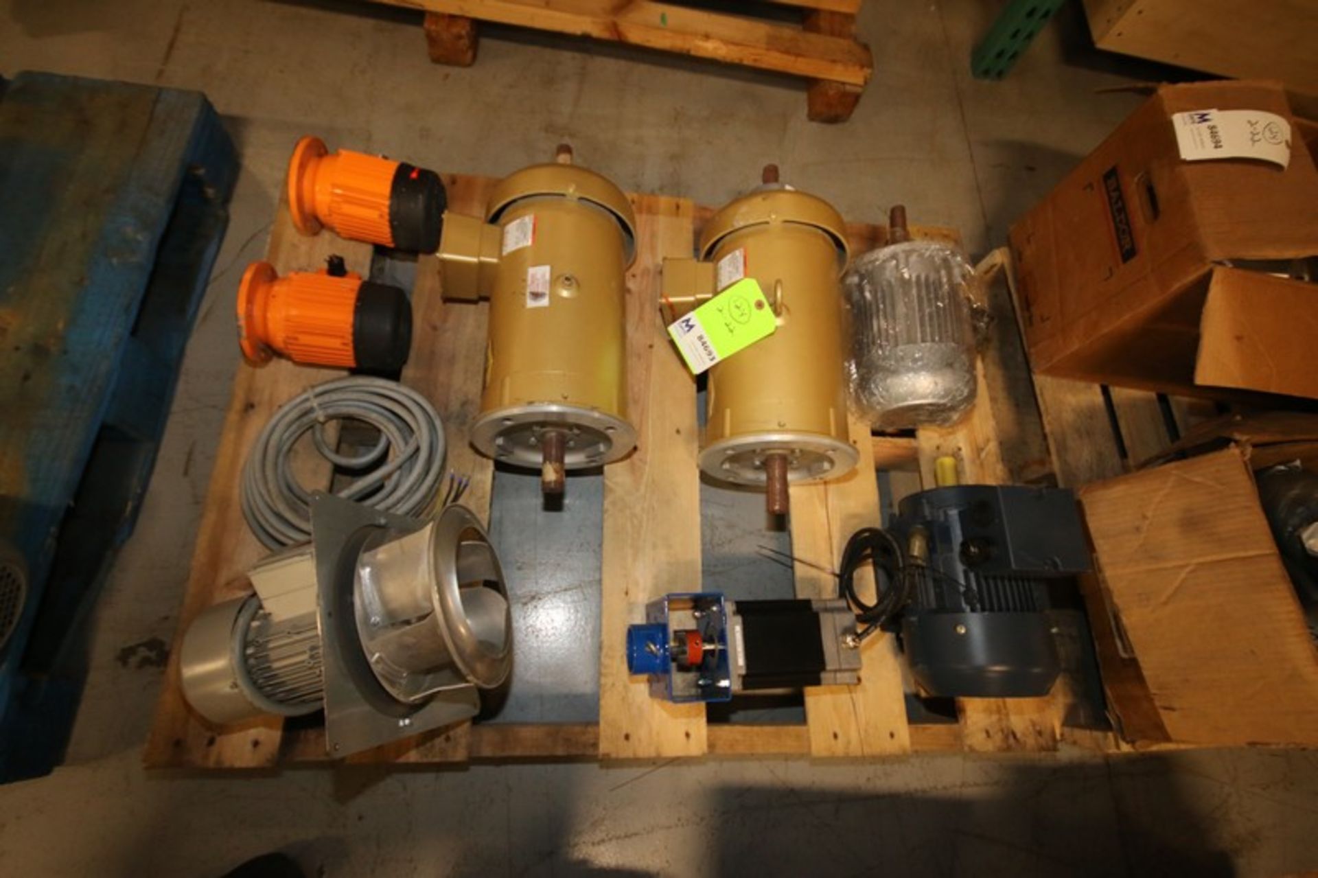 Lot of (8) New Assorted Motors by Baldor, Siemans, Leeson and Other, Fractional up to 5hp (INV#