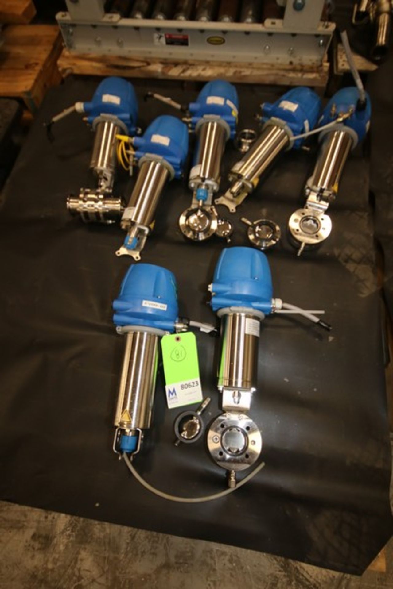 (1) Pallet of Assorted GEA Air Actuated Butterfly Valves, with Parts (INV#80623)(Located @ the MDG