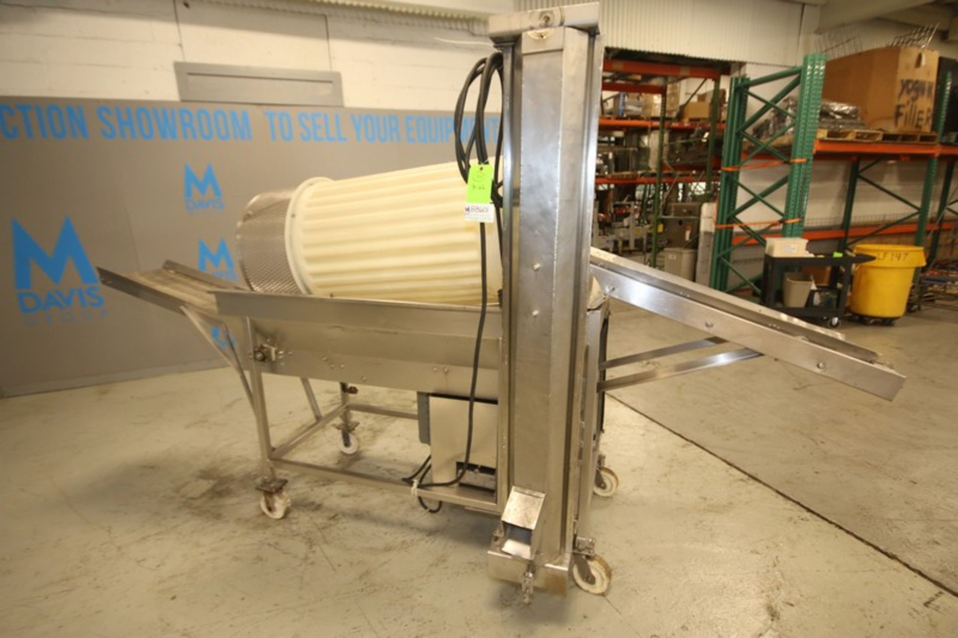 36" L x 24" W, S/S tumbler with 11" x 14" W, In Feed & Out Feed Conveyor, On Board, 8" Vertical S/ - Image 2 of 11