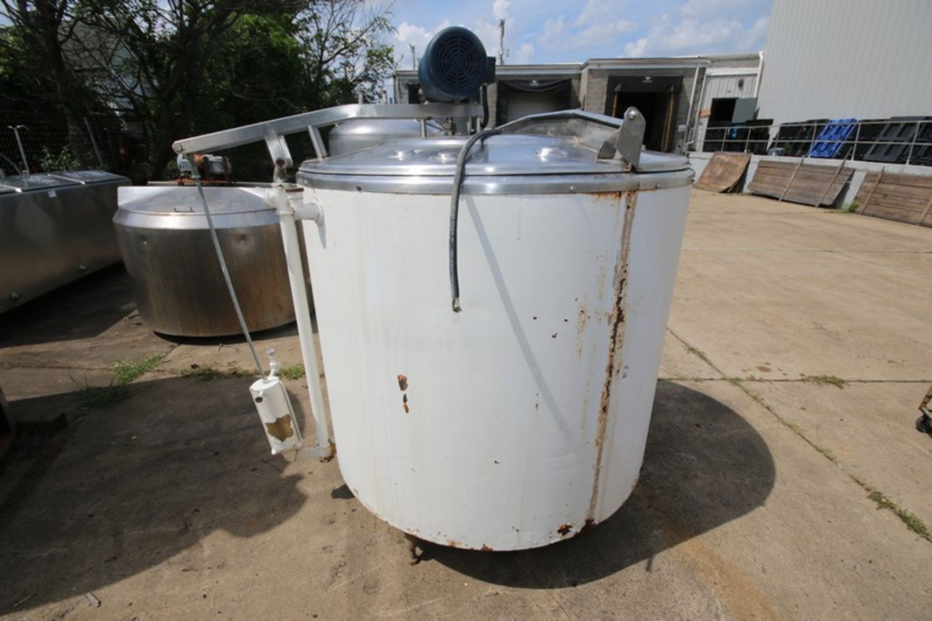 Steriline Aprox. 300 Gallon Hinged Lid, Jacketed S/S Tank, Model 53016-2, SN 194, Painted Exterior, - Image 4 of 7