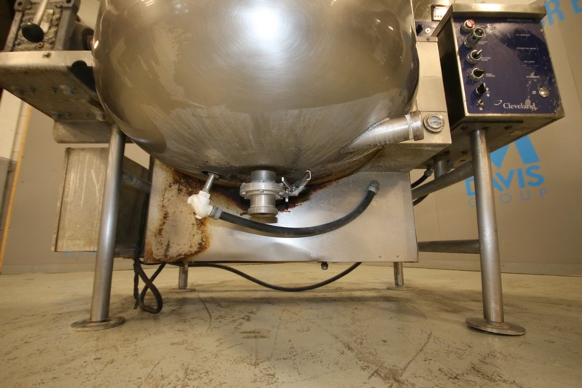 2006 Cleveland 100 Gallon, Jacketed S/S Tilting Kettle, Model HAMKGL100T, SN 3026-06B-01, with - Image 8 of 10