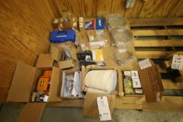 Pallet of Assorted Shaker Deck Parts Including (2) New Kason & Dayton Vibrators, Controllers,