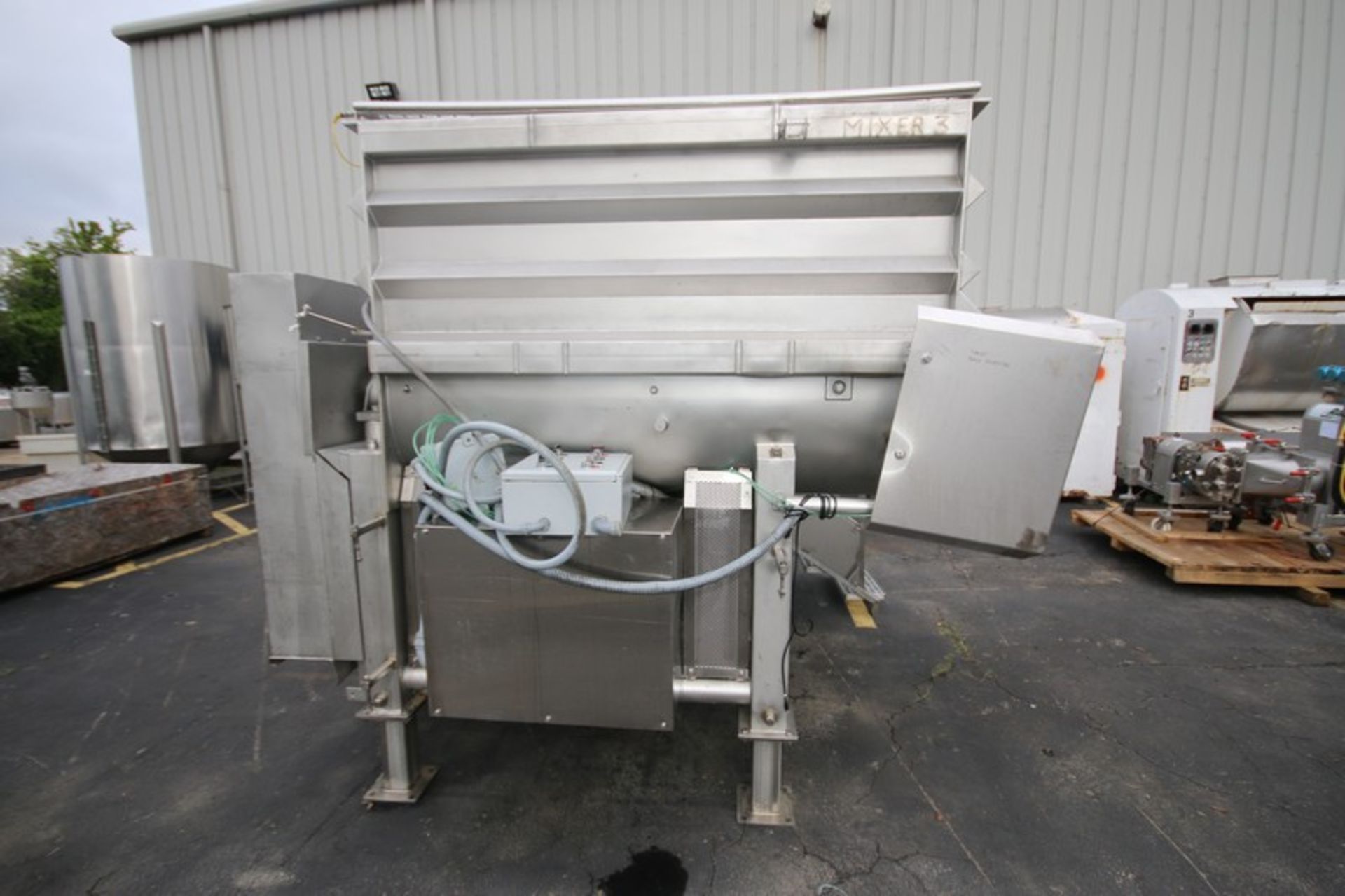 Custom Stainless Equipment Company, Aprox. 6" L x 56" W x 47" D, Jacketed S/S Paddle Blender, - Image 5 of 13