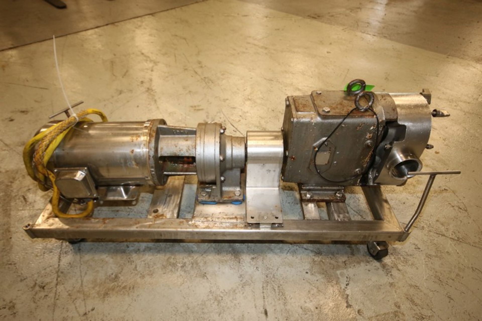 Waukesha S/S Positive Displacement Pump, Size 130, SN 16031 SS, with 3" Threaded S/S Head, Includes - Image 3 of 4