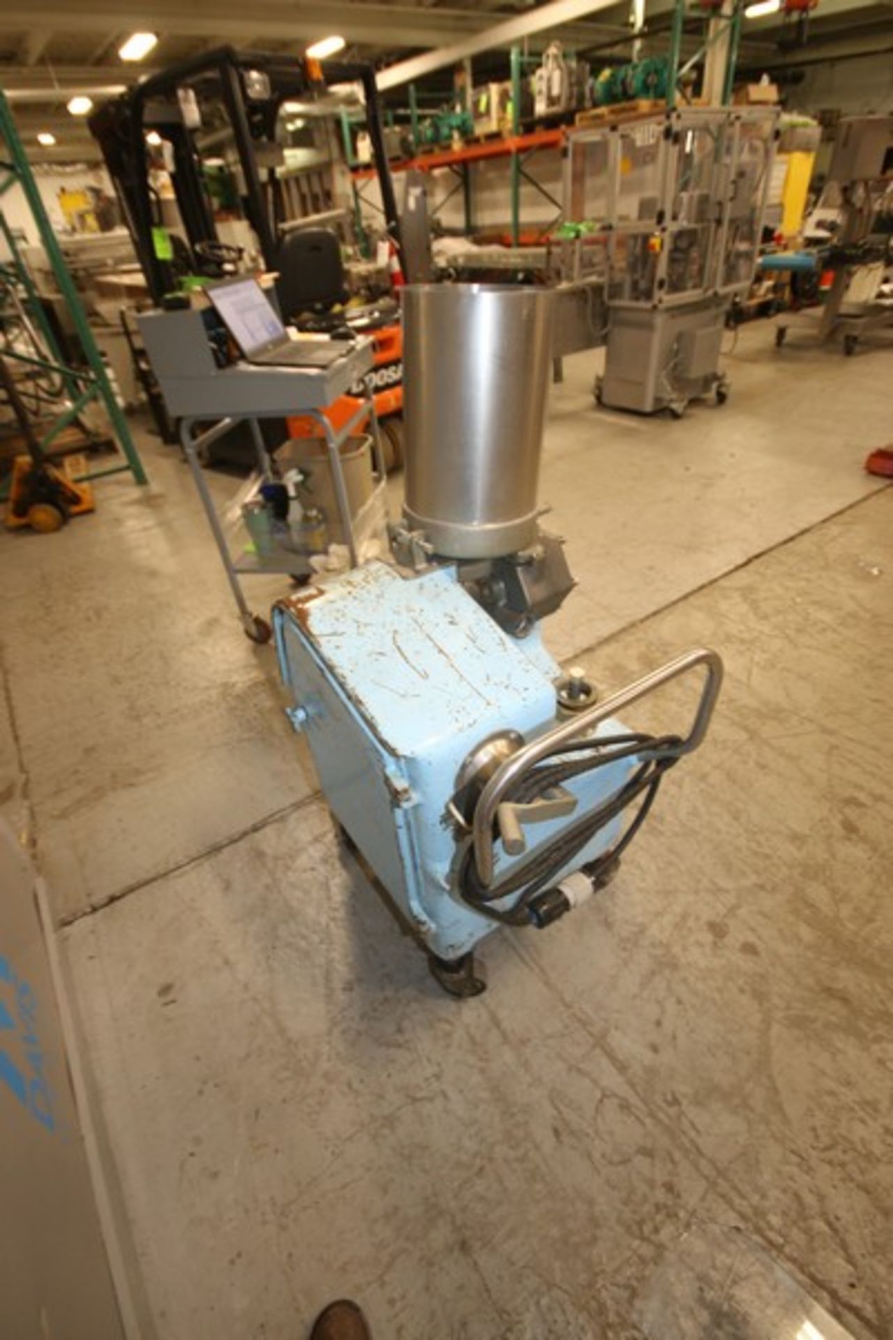 Cherry-Burrell Fruit Feeder, M/N FFH-4, S/N 2496, with S/S Infeed Chute, Mounted on Portable - Image 8 of 11