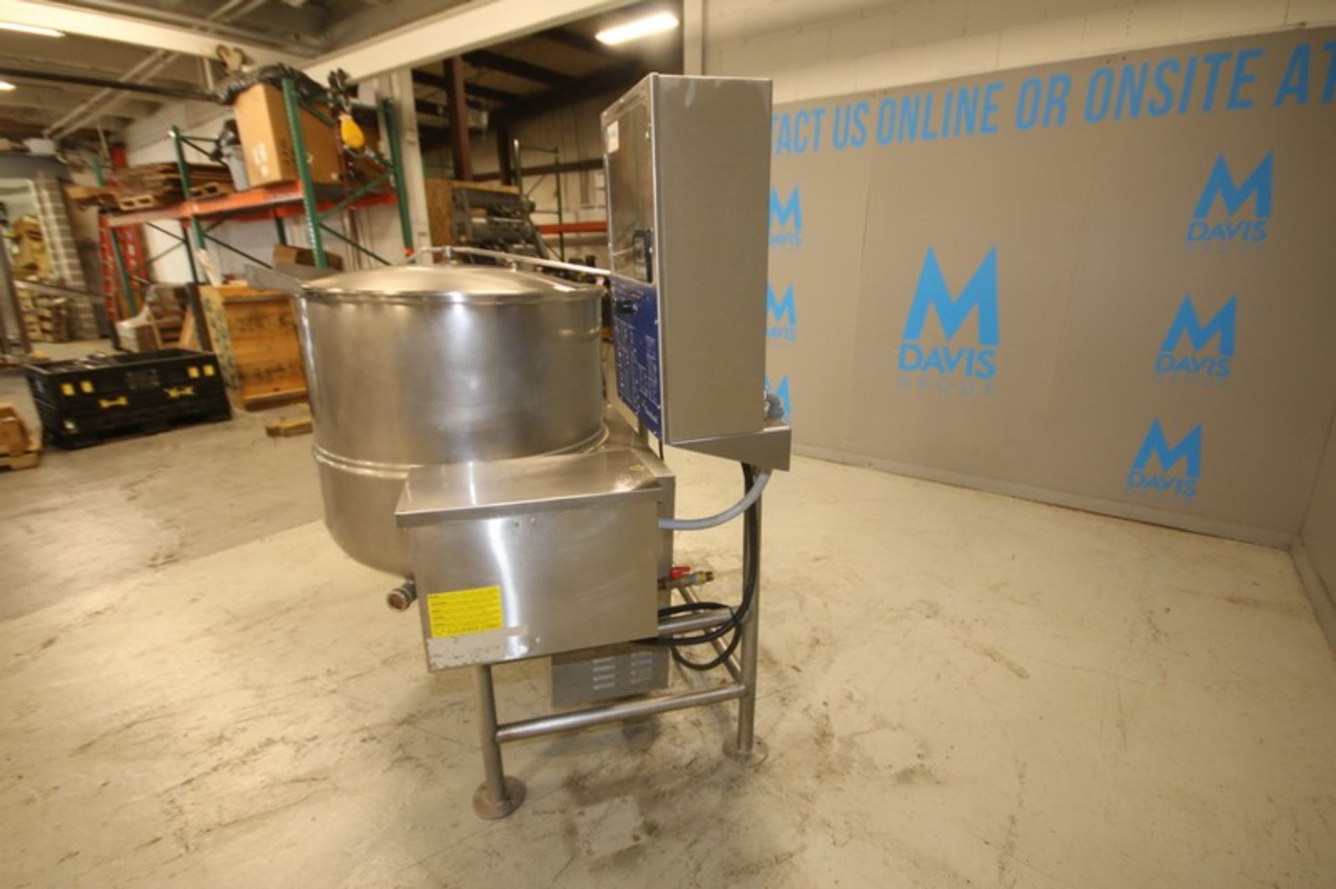 2006 Cleveland 100 Gallon, Jacketed S/S Tilting Kettle, Model HAMKGL100T, SN 3026-06B-01, with - Image 6 of 10