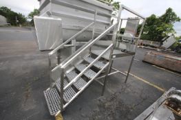 9' L x 30" W x 7' H, S/S Operator's Platform, with Plastic Grating, Handrail, with GE 100 amp