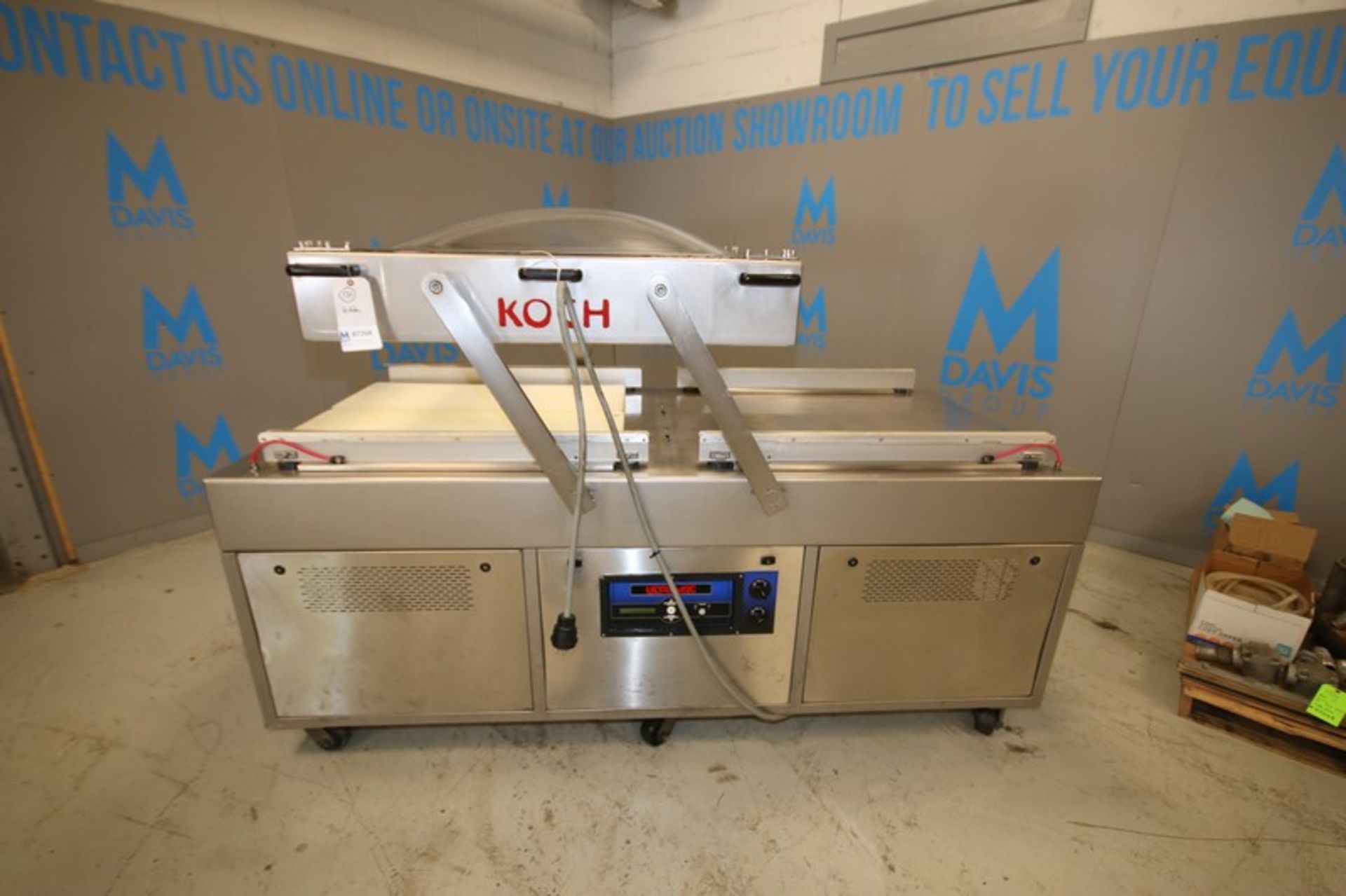 Koch Ultravac S/S Vacuum Packaging Machine,Model UV-3000, SN 1002, Series F, w/2 Bosch Onboard 7.5