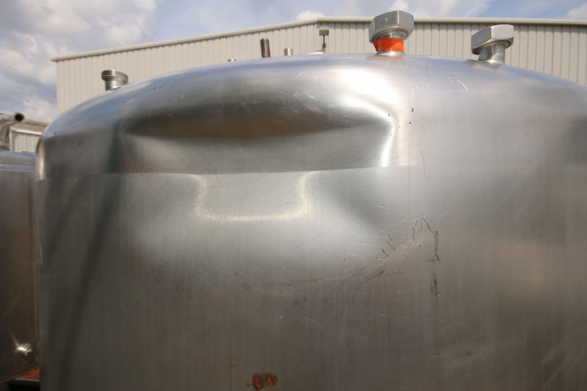 APV Crepaco Aprox. 800 Gallon Dome Tope, Cone Bottom, S/S Mix Tank, Single Wall, SN E-2954 wit Dual - Image 8 of 9