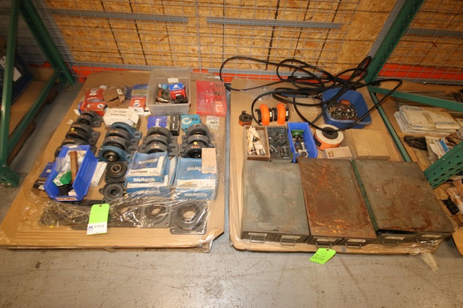 (2) Pallets of Assorted Sealmaster, MB, SRO, Timkin, NTN, and Other Assorted Bearings & Couplers (