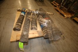 (1) Pallet of Assorted Wirebelt 25"-48", Approximately 7 Rolls of S/S Conveyor Belt (INV#87027)(