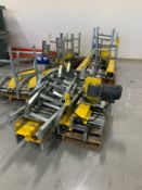 16" POWER ROLLER CONVEYOR,(1) 10' SECTION, (1) 7' SECTION, (1) 3' SECTION WITH DRIVE, (8) LEGS FOR