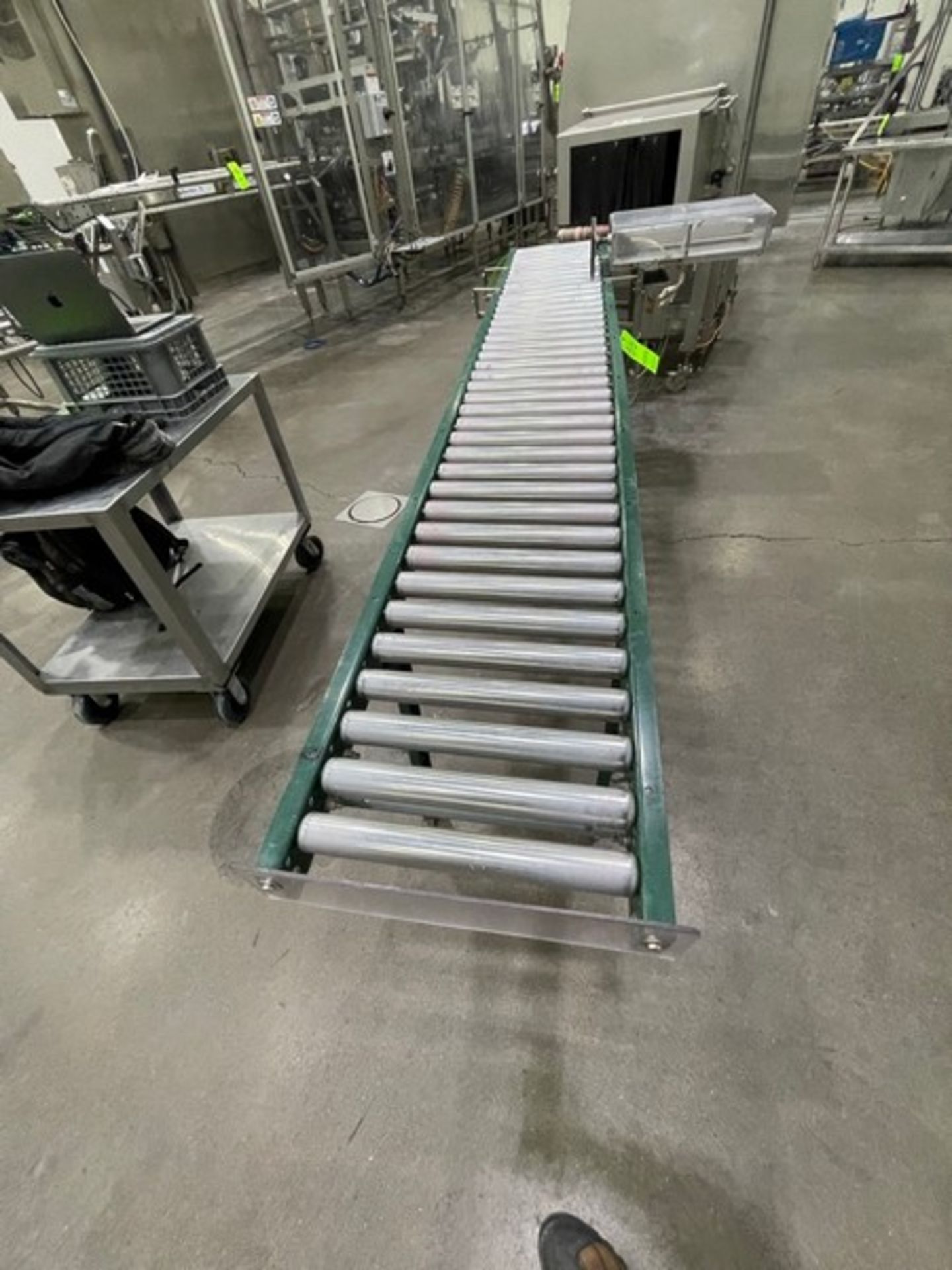 ASHLAND 10' L X 12"" W ROLLER CONVEYOR WITH PNEUMATIC PRODUCT REJECT ARM (YOG55) (INV#84340)(Located - Image 2 of 5