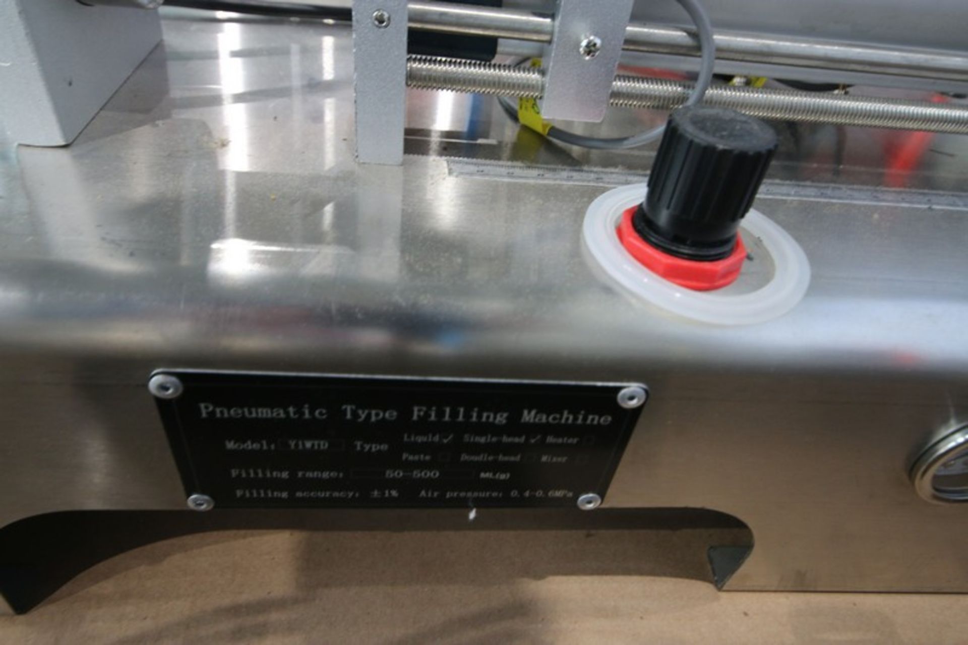 (2) NEW Pneumatic Type Benchtop Single Head Filling Machine, M/N V1WTD, Filling Range 50-500 ML (g), - Bild 8 aus 8